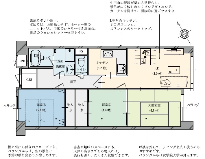 間取り、特徴