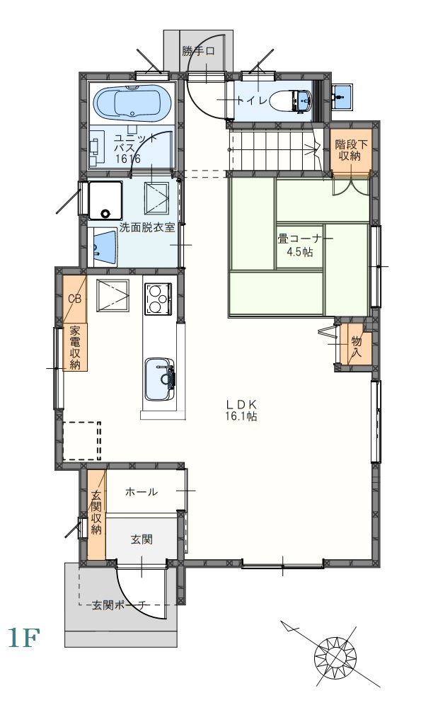 間取り1F（1F表記あり）